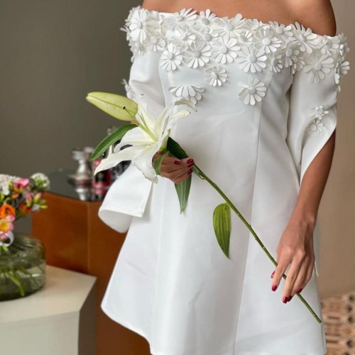 113648 TOPTAN BEYAZ ELBİSE 113648 TOPTAN BEYAZ ELBİSE toptan bayan giyim