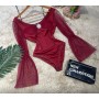 113670 burgundy BODYSUIT