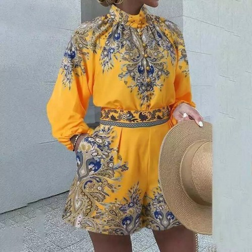 113954 TOPTAN DESENLİ ŞORT TAKIM toptan bayan giyim