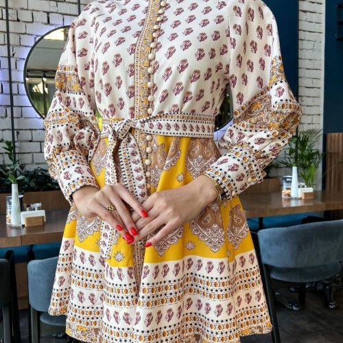 114050 TOPTAN DESENLİ ELBİSE 114050 TOPTAN DESENLİ ELBİSE toptan bayan giyim