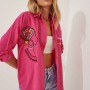 114174 TOPTAN FUŞYA GÖMLEK toptan bayan giyim