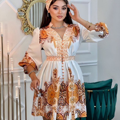 114214 TOPTAN DESENLİ ELBİSE 114214 TOPTAN DESENLİ ELBİSE toptan bayan giyim