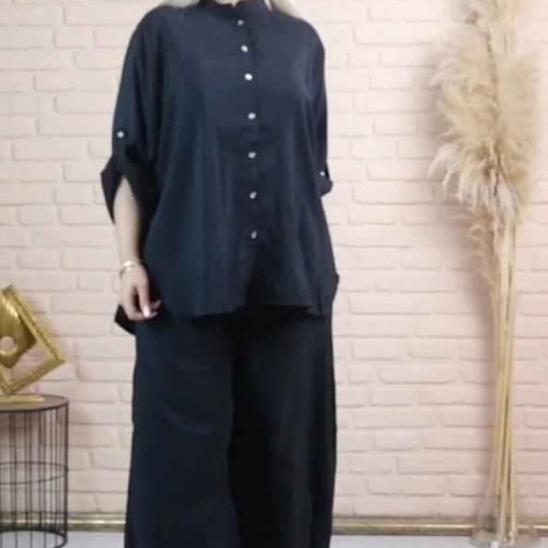 114540 TOPTAN SİYAH PANTOLON TAKIM 114540 TOPTAN SİYAH PANTOLON TAKIM toptan bayan giyim