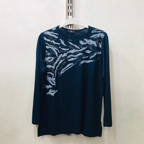 114552 TOPTAN MAVİ BLUZ toptan bayan giyim