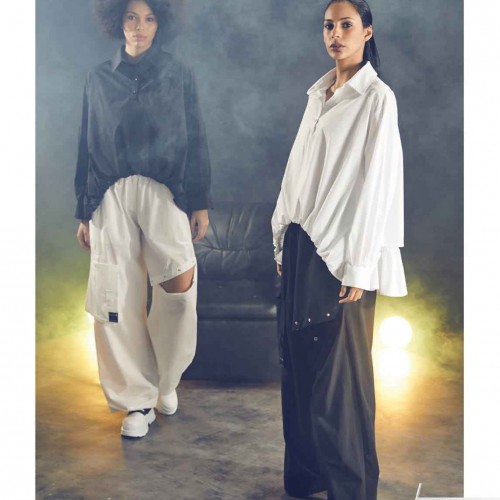 114609 TOPTAN BEYAZ GÖMLEK toptan bayan giyim