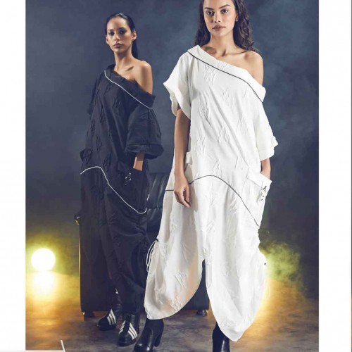 114670 TOPTAN BEYAZ ELBİSE toptan bayan giyim