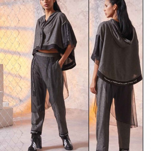 114748 TOPTAN ANTRASİT BLUZ toptan bayan giyim