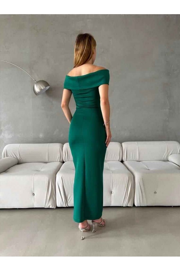 116065 Изумрудно-зеленый Вечернее платье