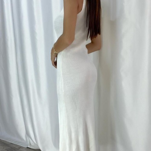 116175 TOPTAN BEYAZ ELBİSE toptan bayan giyim