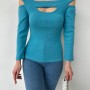 116189 TOPTAN MAVİ BLUZ 116189 TOPTAN MAVİ BLUZ toptan bayan giyim
