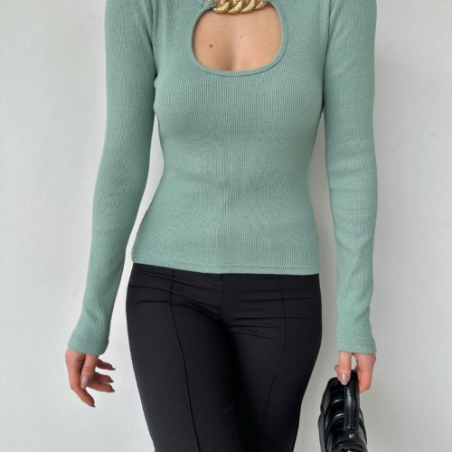 116208 TOPTAN SU YEŞİL BLUZ 116208 TOPTAN SU YEŞİL BLUZ toptan bayan giyim