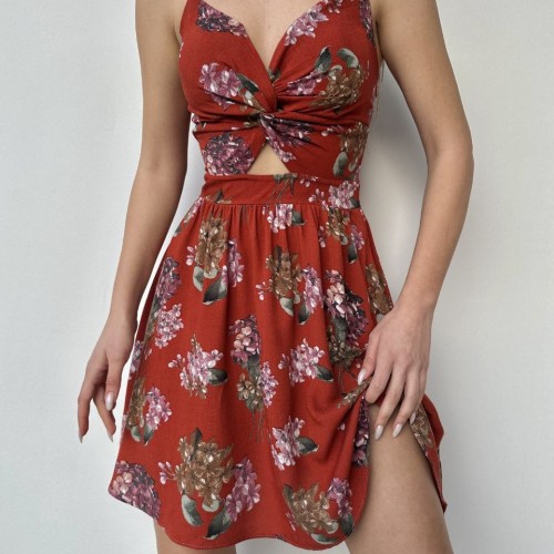 116311 TOPTAN DESENLİ ELBİSE toptan bayan giyim