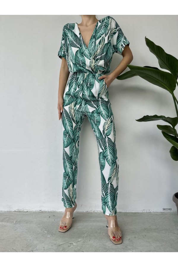 116318 patterned OVERALLS