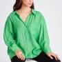 117034 TOPTAN YEŞİL GÖMLEK toptan bayan giyim