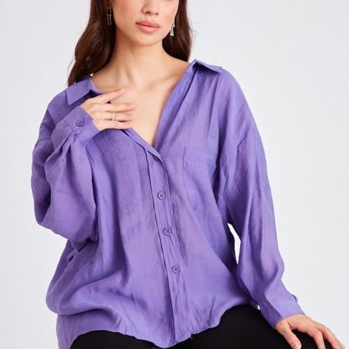 117056 TOPTAN LİLA GÖMLEK 117056 TOPTAN LİLA GÖMLEK toptan bayan giyim