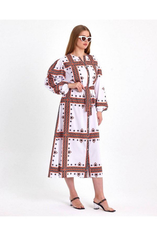 117109 patterned DRESS