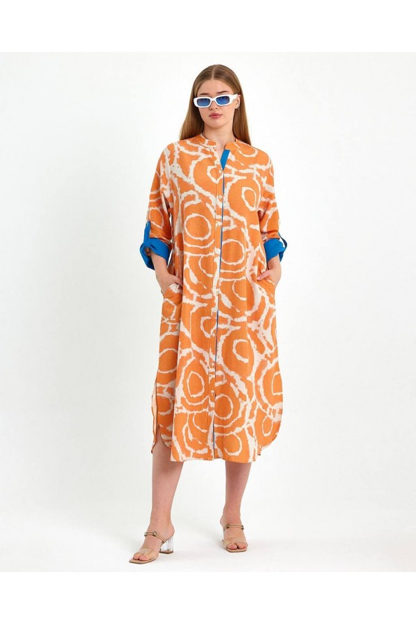 117115 patterned DRESS