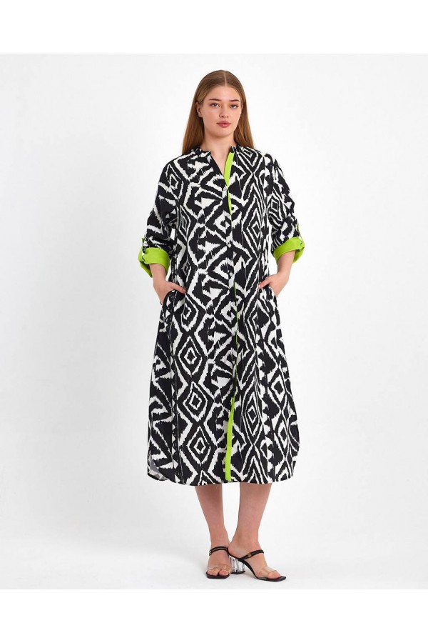 117119 patterned DRESS