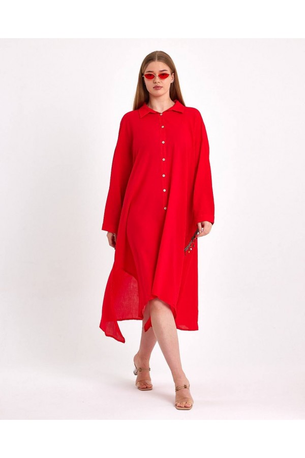 117136 red DRESS