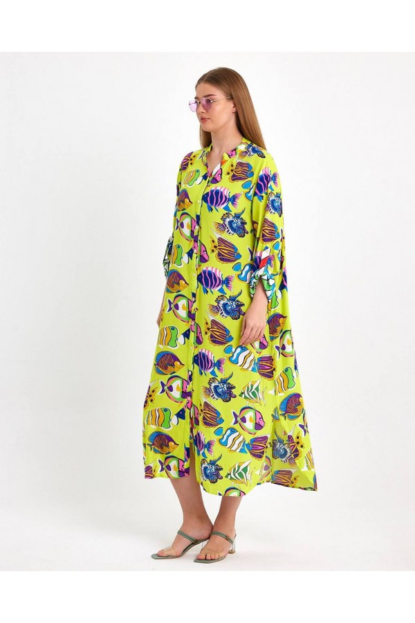 117140 patterned DRESS