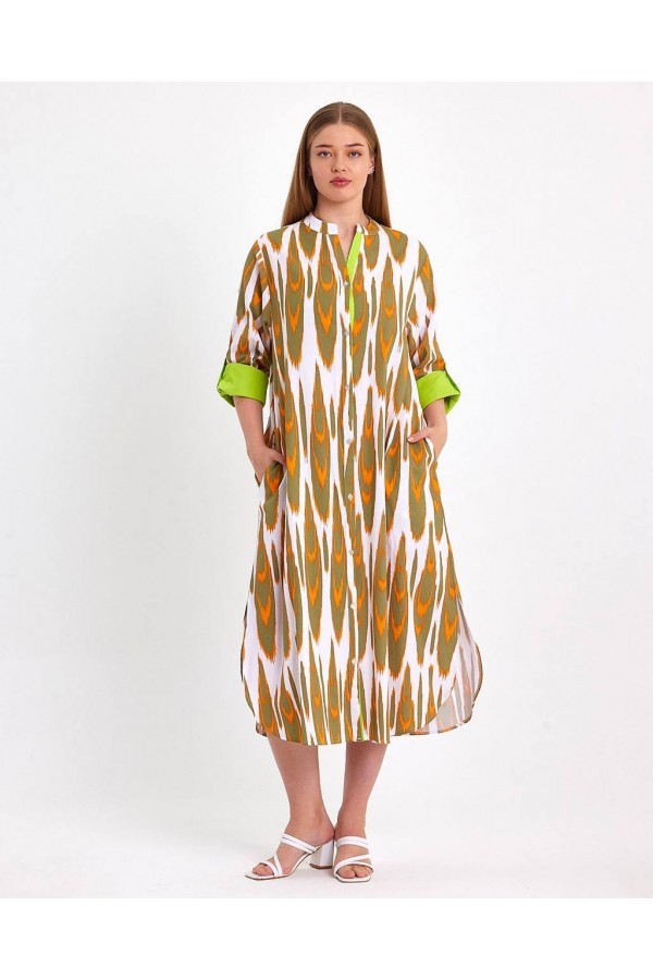 117165 patterned DRESS