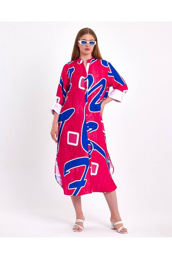 117166 patterned DRESS