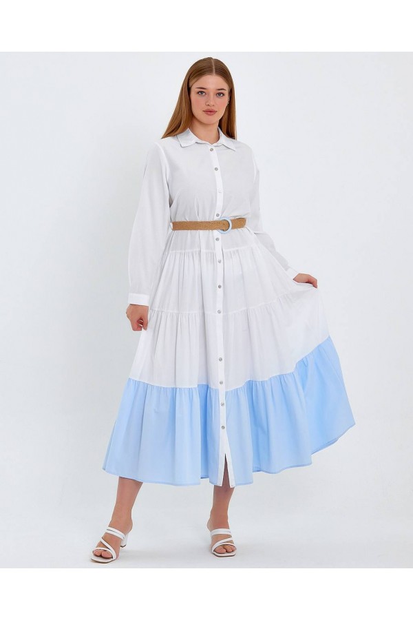117188 أبيض فستان