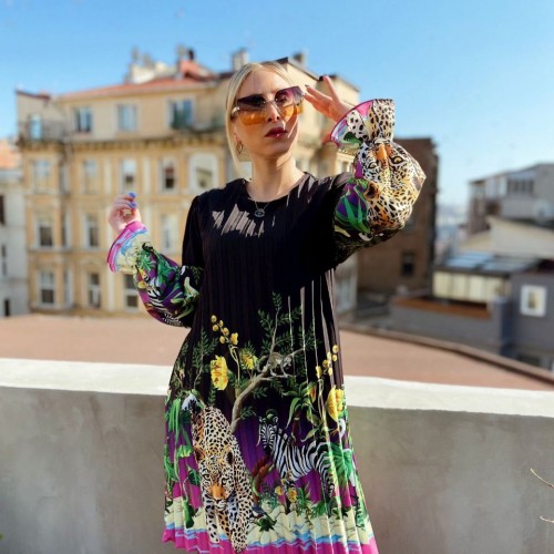 117289 TOPTAN DESENLİ ELBİSE 117289 TOPTAN DESENLİ ELBİSE toptan bayan giyim