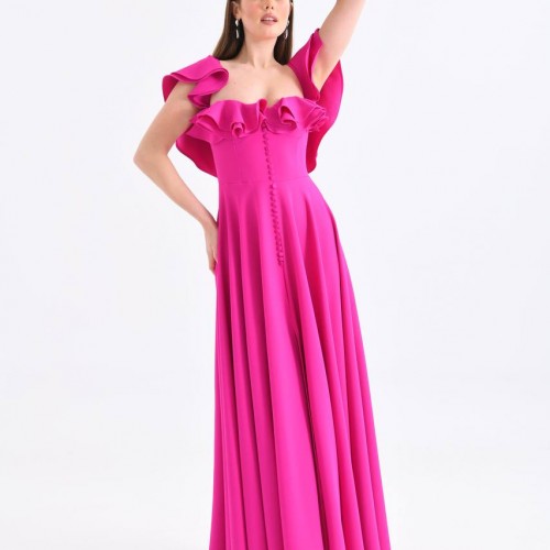 117636 TOPTAN FUŞYA ABİYE toptan bayan giyim