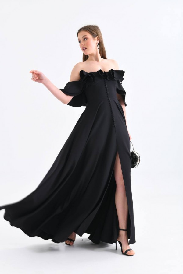 117638 черный Вечернее платье