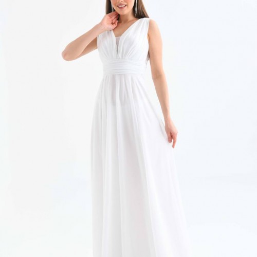 117672 TOPTAN BEYAZ ABİYE toptan bayan giyim