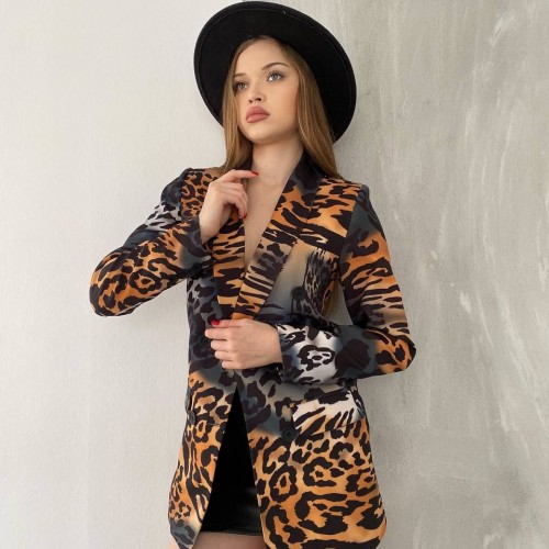 117907 TOPTAN DESENLİ CEKET toptan bayan giyim