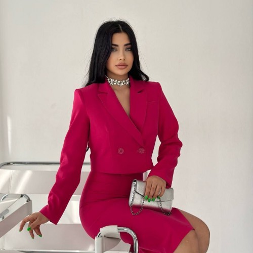 117922 TOPTAN FUŞYA ETEK TAKIM toptan bayan giyim