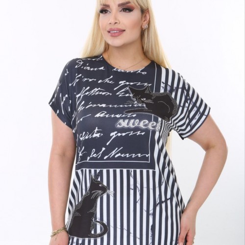 118201 TOPTAN DESENLİ BLUZ toptan bayan giyim