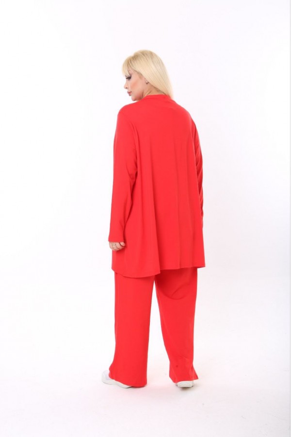 118228 red Pants suit