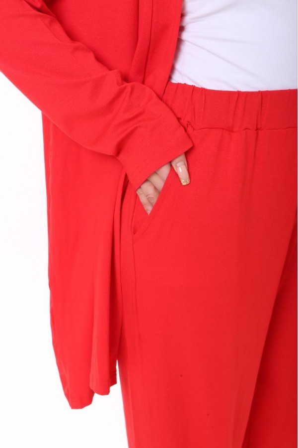 118228 red Pants suit