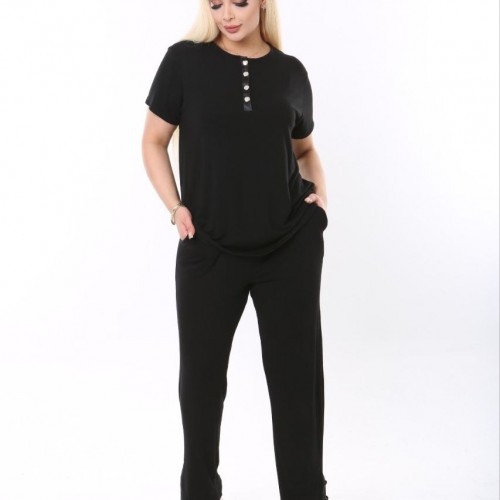 118248 TOPTAN SİYAH EŞOFMAN TAKIM toptan bayan giyim