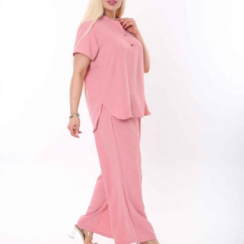 118285 TOPTAN PUDRA PANTOLON TAKIM toptan bayan giyim