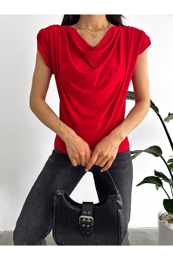 118485 red BLOUSE