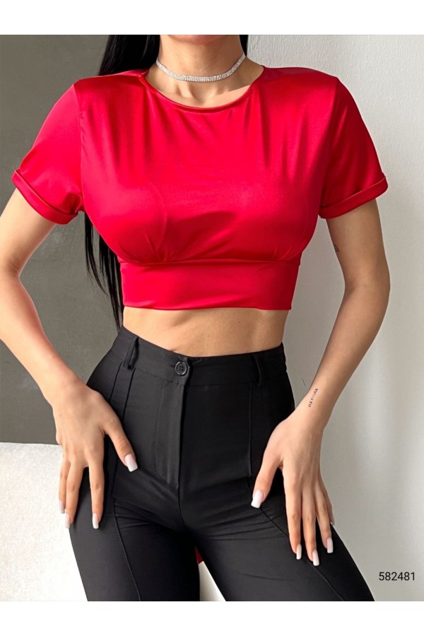 118524 red BLOUSE