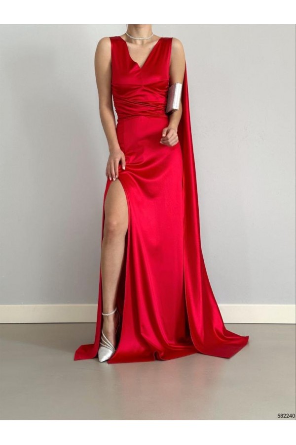 118544 красный Вечернее платье