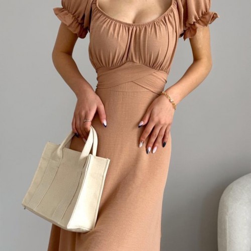 118644 TOPTAN VİZON ELBİSE toptan bayan giyim