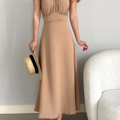 118649 TOPTAN BEJ ELBİSE 118649 TOPTAN BEJ ELBİSE toptan bayan giyim