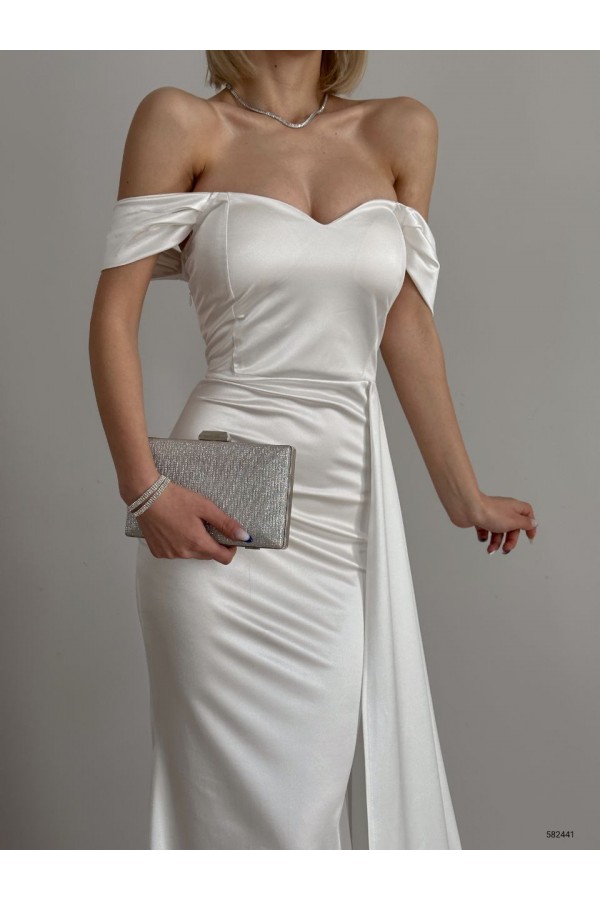 118654 белый Вечернее платье