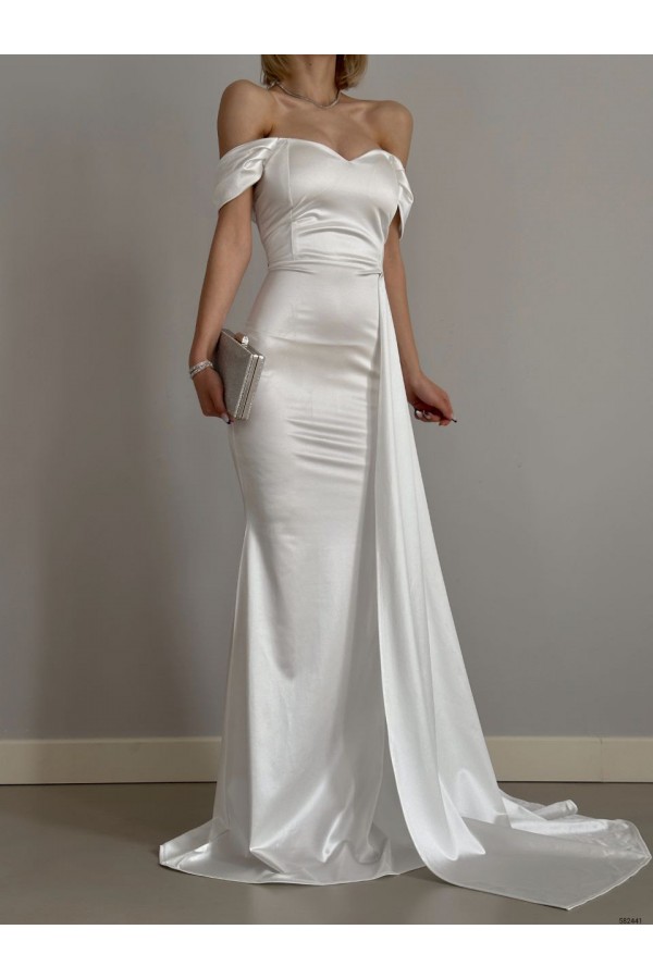 118654 белый Вечернее платье