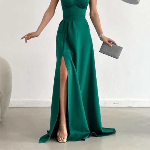 118714 TOPTAN ZÜMRÜT YEŞİL ABİYE toptan bayan giyim