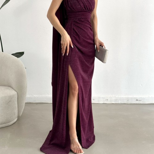 118754 TOPTAN MOR ABİYE toptan bayan giyim