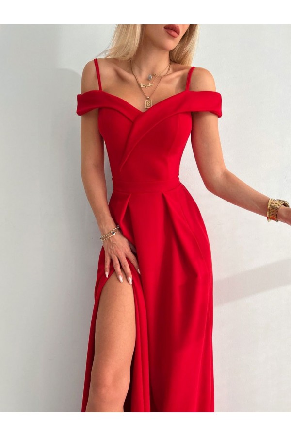 118797 красный Вечернее платье