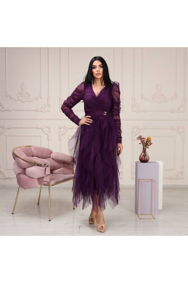 118893 purple Evening dress