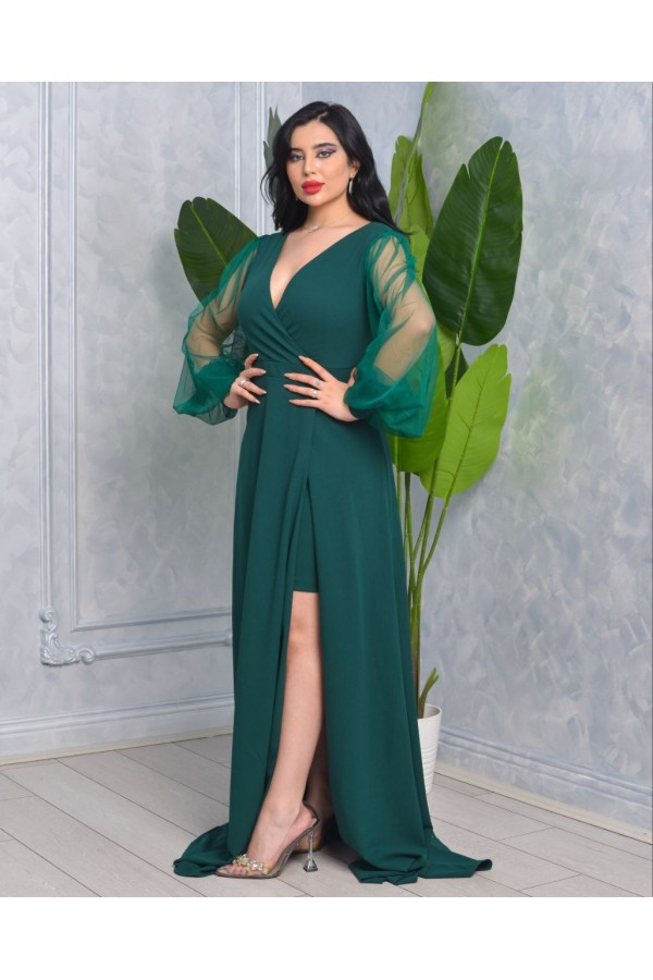 118914 Смарагдовий зелений Вечірня сукня